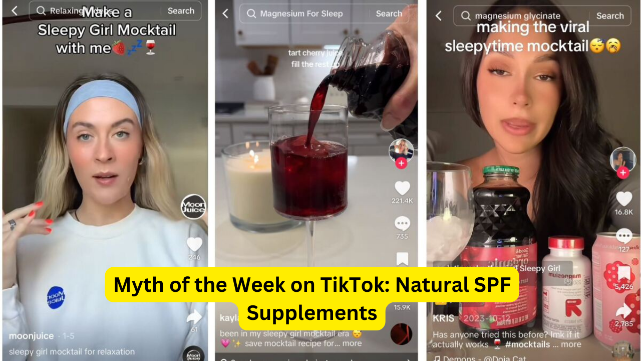 Myth of the Week on TikTok: Natural SPF Supplements