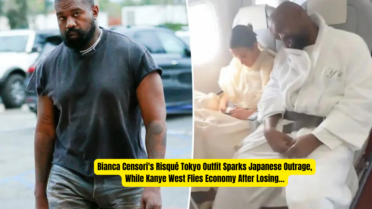 Bianca Censori's Risqué Tokyo Outfit Sparks Japanese Outrage, While Kanye West Flies Economy After Losing...
