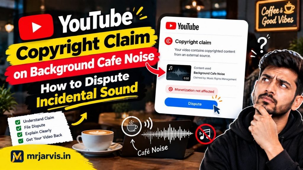 YouTube Copyright Claim on Background Cafe Noise: How to Dispute Incidental Sound